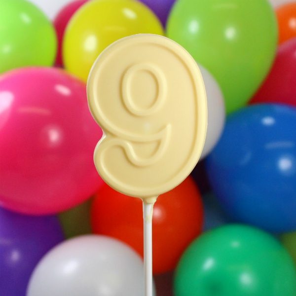 Number 9 Nine Chocolate Lollipops Maple Molly S