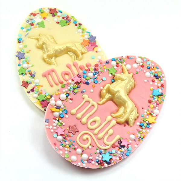 Personalised Unicorn Easter Decorated Egg Bar - Maple Molly's