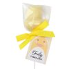 Baby Duck chocolate lollipops personalised party favours