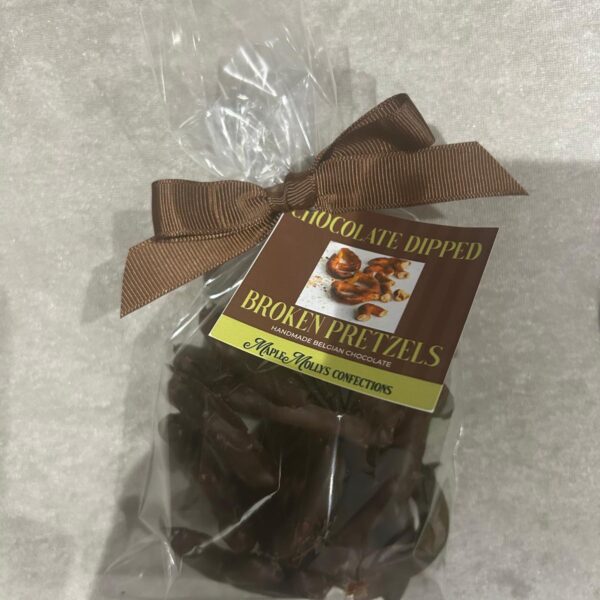 Chocolate Covered Broken Pretzel Pieces