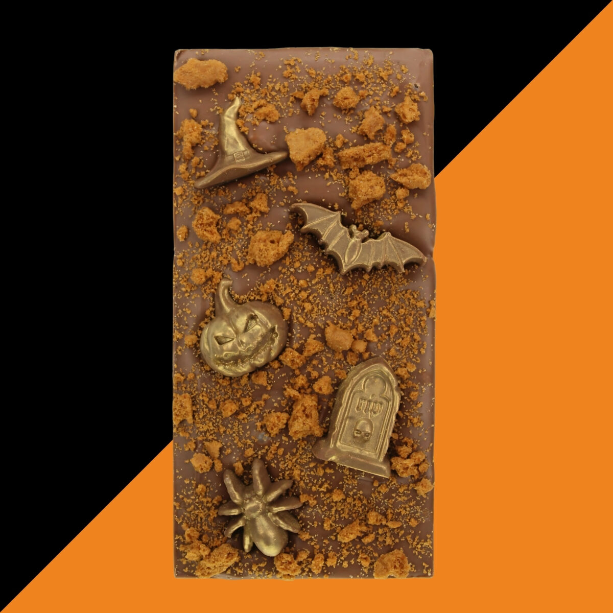 Halloween Biscoff Filled Chocolate Bar - Image 3