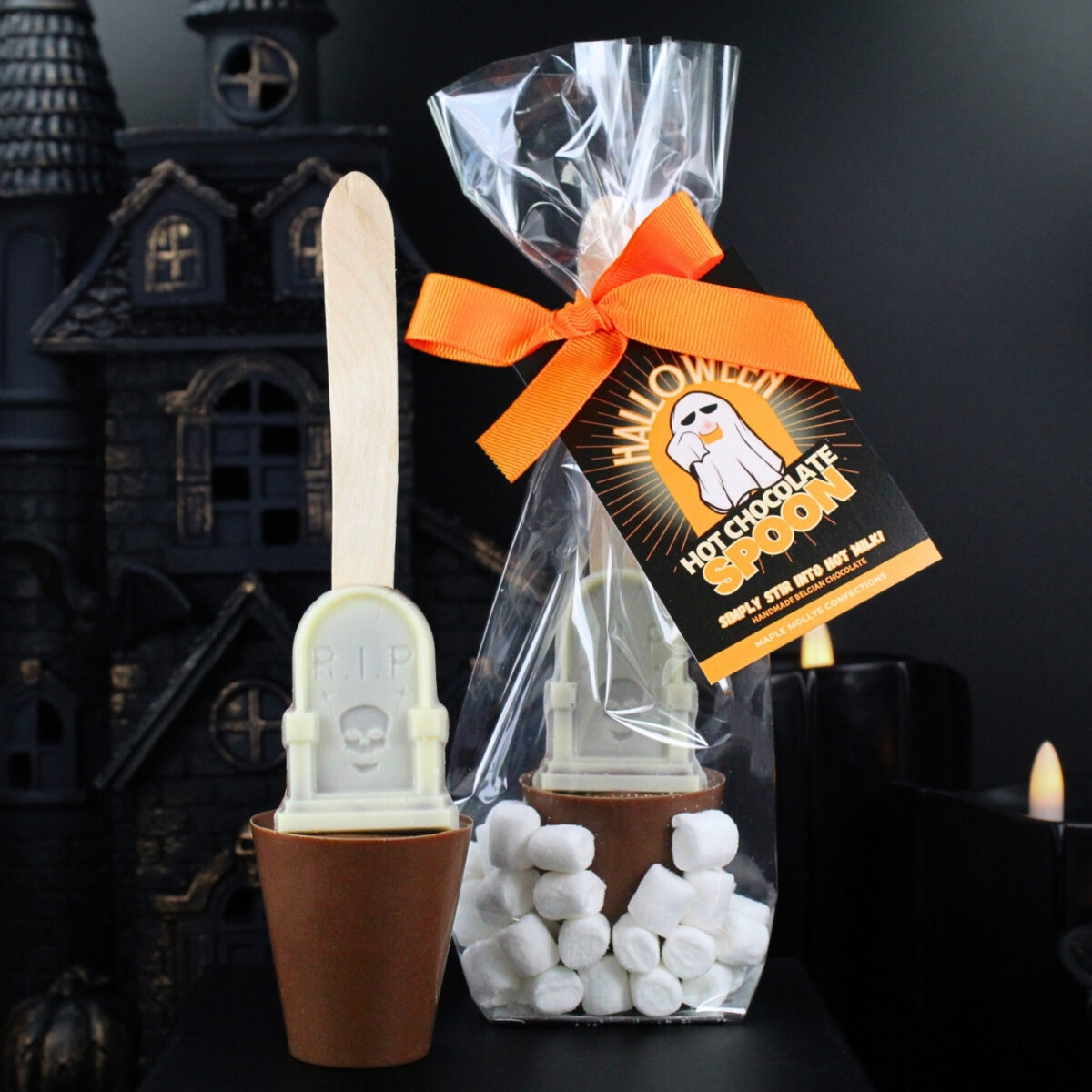 Milk Chocolate Tombstone Hot Chocolate Spoon