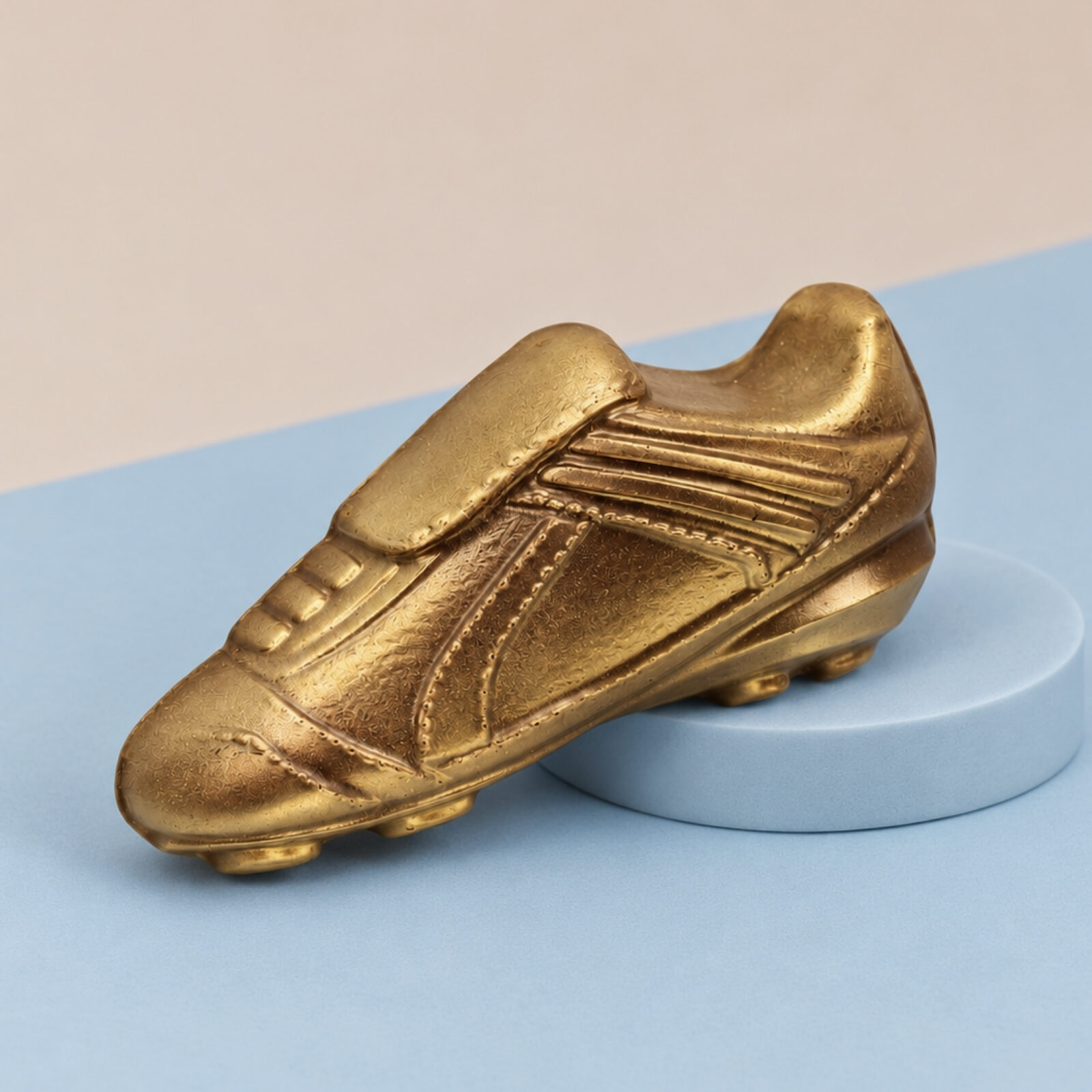 A solid Belgian milk chocolate football boot, expertly crafted with detailed moulded features for a realistic finish. A fantastic chocolate gift for football fans of all ages.
