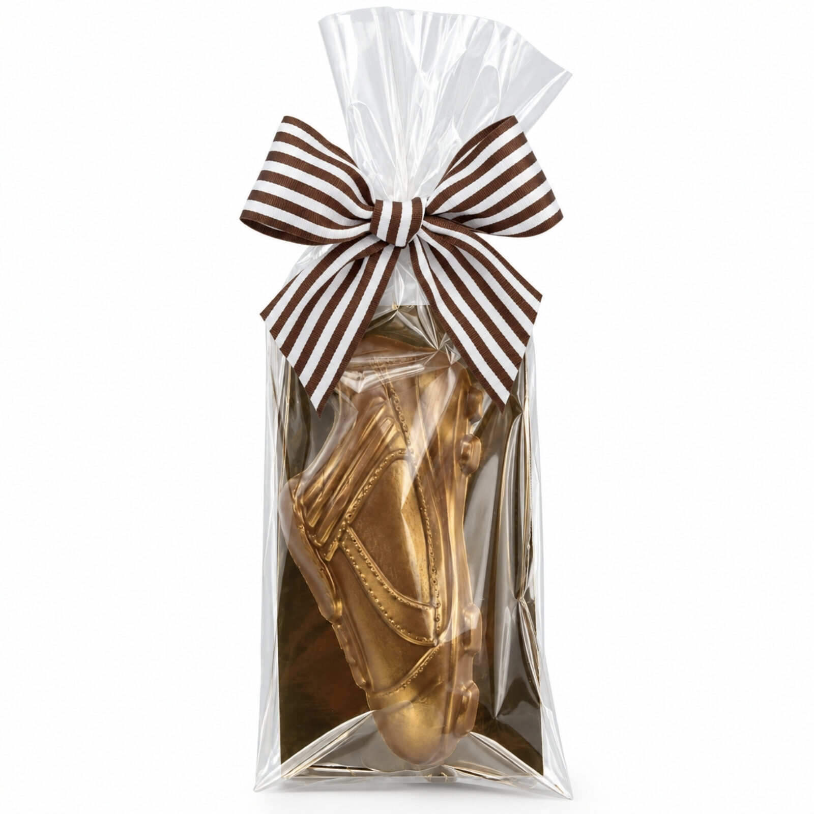 A solid Belgian milk chocolate football boot, expertly crafted with detailed moulded features for a realistic finish. A fantastic chocolate gift for football fans of all ages.