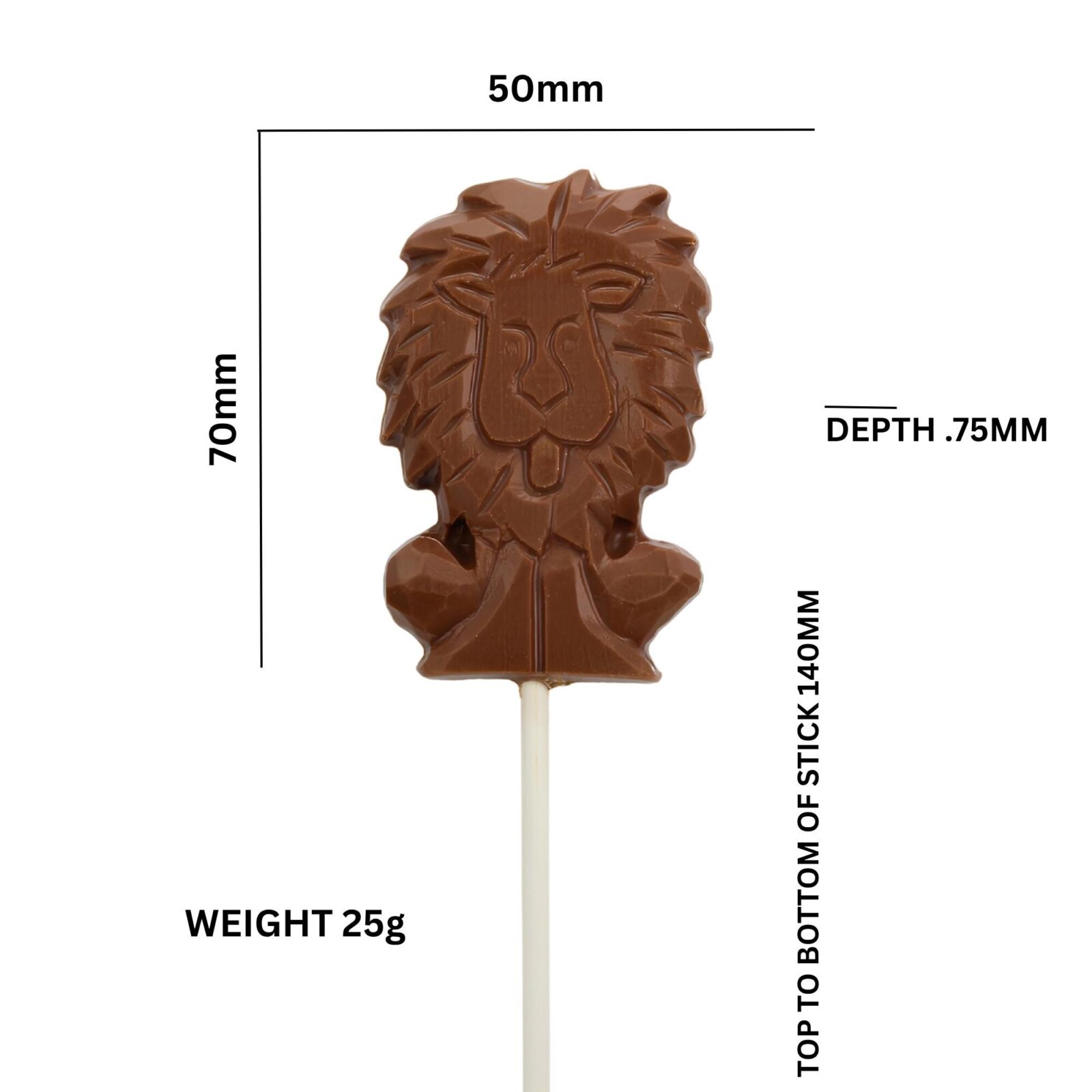 Lion Shaped Chocolate Lollipops - Image 5