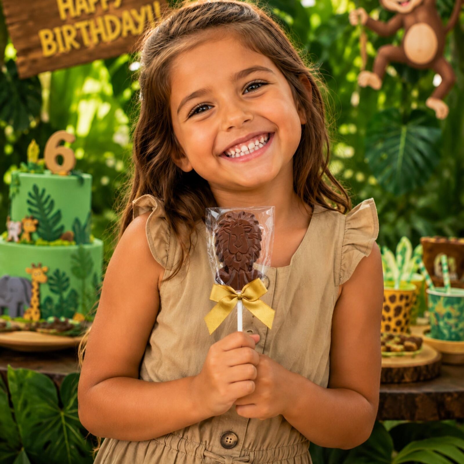 Lion Shaped Chocolate Lollipops - Image 6