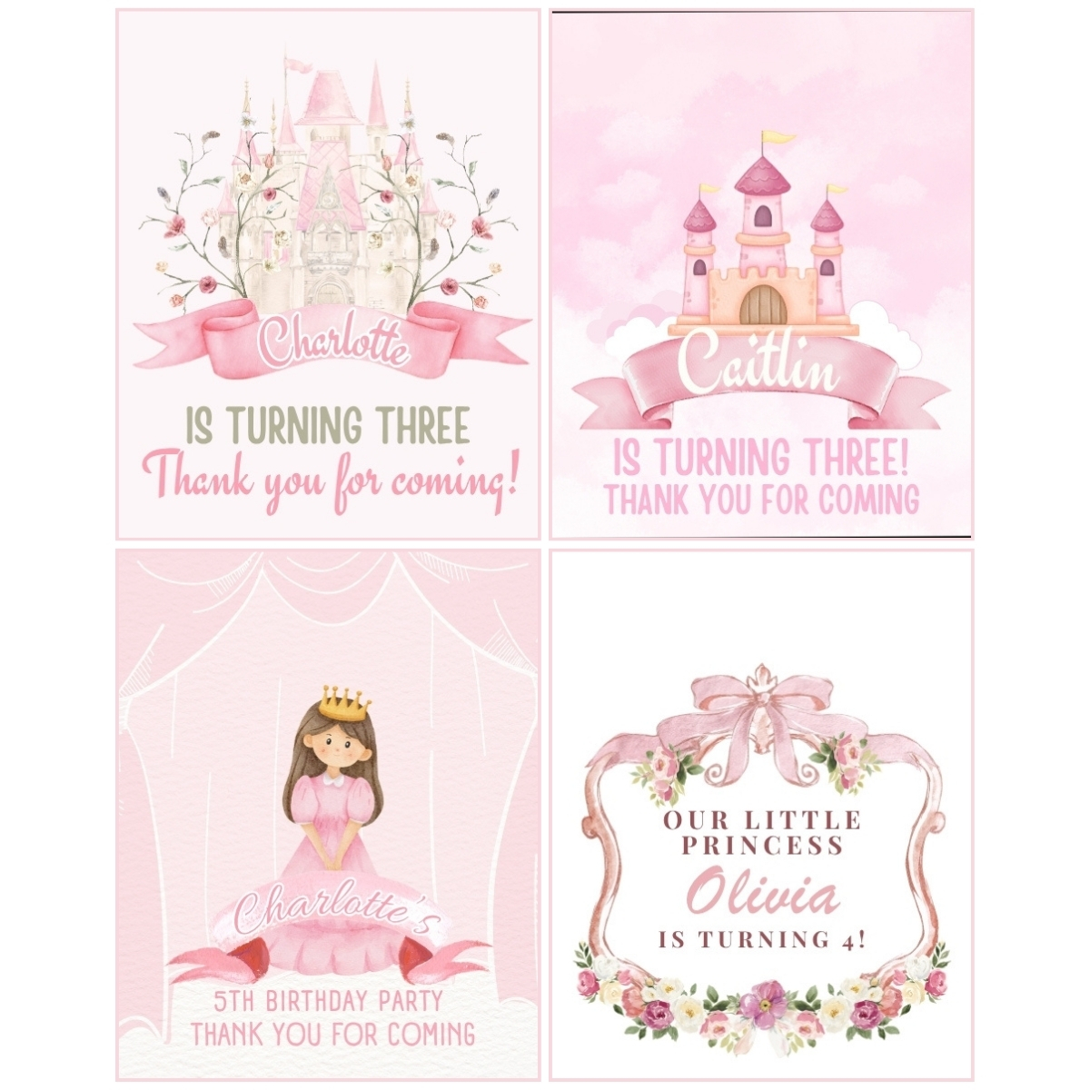 princess label designs