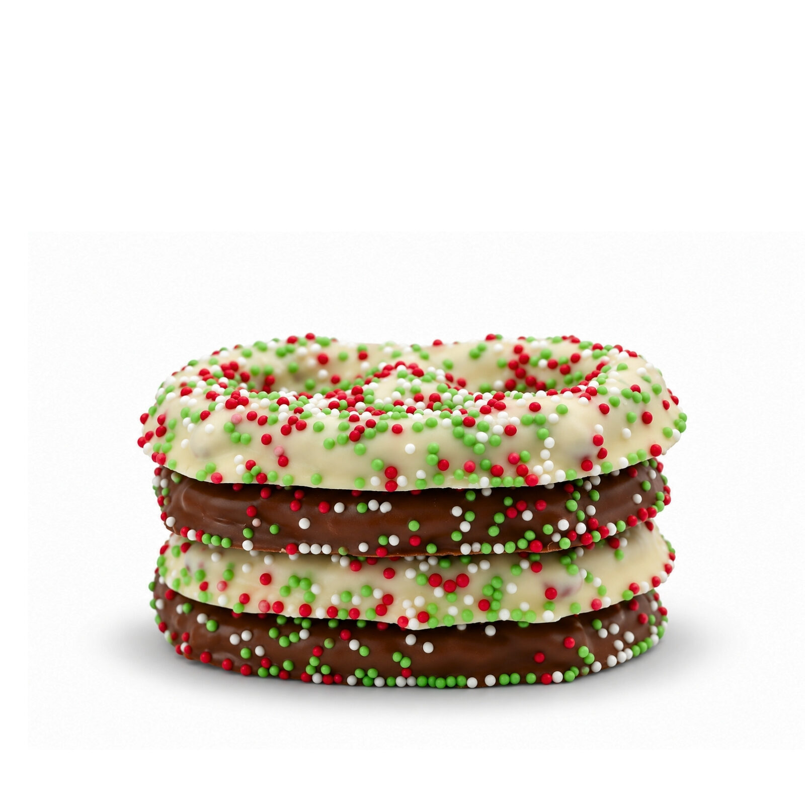 Christmas chocolate pretzel gift bag
