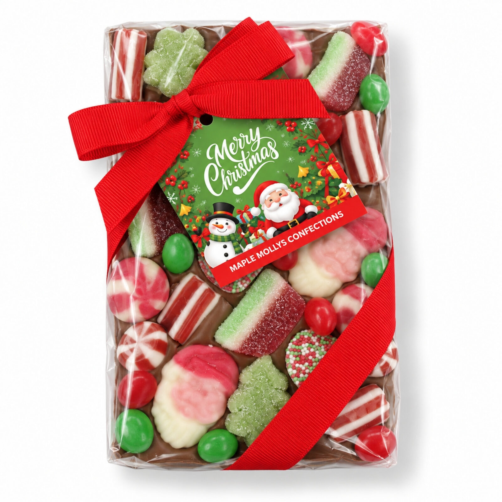Christmas sweet loaded chocolate slab
