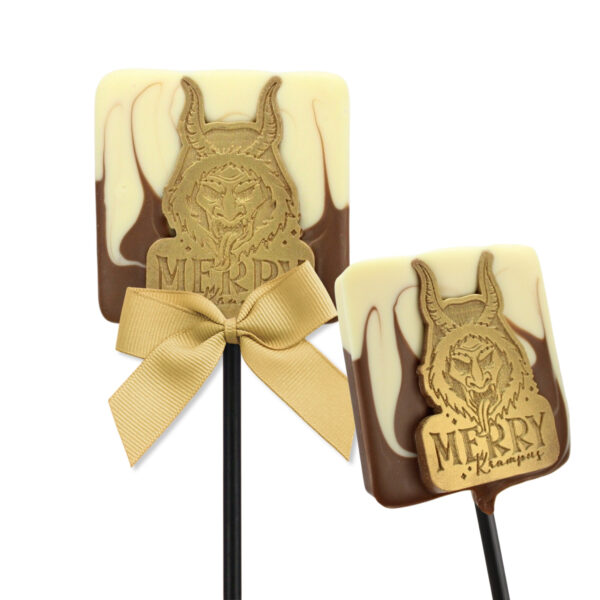 Merry Krampus chocolate lollipop
