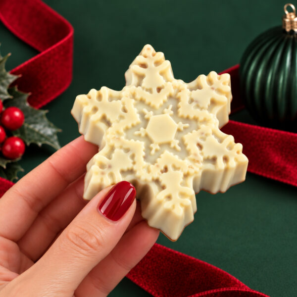 Kinderella Filled Christmas Chocolate Snowflake