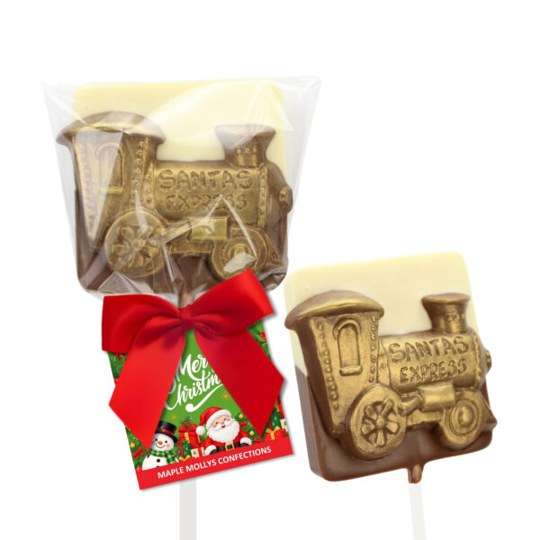 Santa's express train chocolate lollipops